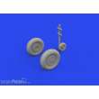 Eduard Accessories 648914 - 1:48 Bf 109K-4 wheels 1/48 EDUARD