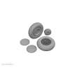 Eduard Accessories 648962 - 1/48 P-47D wheels cross tread 1/48