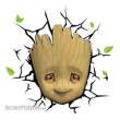 3Dlight 3DL93457 - Marvel 3D LED Leuchte Baby Groot Face 3D