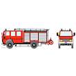 Loewe 4036 - FORD Cargo 1320 - LF 16 - Neutral Feuerrot RAL 3000 / HO