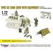 Mirage Hobby 720003 - 1:72 WW2 US TANK CREW WITH EQUIPMENT for M8 SCOTT & other US MOTORISED HOWITZERS