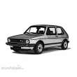 Italeri 510003622 - 1:24 VW Golf GTI Rabbit