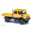 Busch 51080 - Mercedes-Benz Unimog U 5023 / Doppelkabine, Gelb FORMNEUHEIT