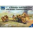 Riich Models RV35044 - 6 Pounder Anti Tank Gun with British Commonwealth Crew in 1:35