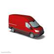 Busch 54500 - Ford Transit 2014 Kasten, Rot H0 FORMNEUHEIT