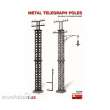 MiniArt 550035529 - 1:35 Telegraphenmasten Metall