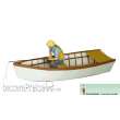 Prehm-Miniaturen 550140 - Ruderboot mit Angler