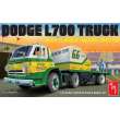 Round2 591368 - 1/25 1966 Dodge L700 Truck w/Flatbed Racing Traile