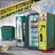 MENG-Model SPS-018 - 1:35 Vending Machine & Dumster Set