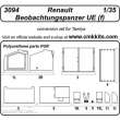 CMK 129-3094 - Renault Beobachtungspanzer UE (f) für Tamiya Bausatz