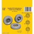 CMK 129-3152 - Austin K2 Ambulance / K30 Truck Wheels 1/35 / for Airfix kits