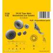 CMK 129-5139 - DH.82 Tiger Moth Mainwheels and Tailskid (ICM kit) in 1:32