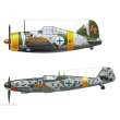 Hasegawa 602439 - 1/72 B-239 Buffalo & Messerschmitt Bf109G-6, Juutilainen