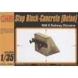 CMK 129-RA037 - Stop Block-Concrete (Beton) WW II Railway Diorama