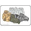 CMK 129-B72039 - German WWII sacks (10 Stk.)