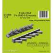 CMK 129-Q72399 - 1:72 Focke Wulf Fw 190D-9 Exhausts / for 1/72 IBG kits