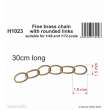 CMK 129-H1023 - 1/48 Fine brass chain with rounded links - suitable for 1/48 and 1/72 scale