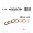 CMK 129-H1024 - 1/72 Fine brass chain with rounded links - suitable for 1/72 scale