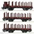 Roco 6600041 - 3-tlg. Set: Rungenwagen, DRG