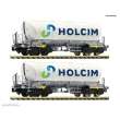 Fleischmann 6660047 - 2-tlg. Set: Silowagen, Holcim