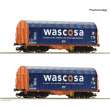 Roco 6680006 - 2-tlg. Set: Schiebeplanenwagen, Wascosa