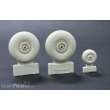 Plus model AL4068 - C-47 Skytrain wheels without cover in 1:48