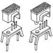 Weinert 72091 - Druckrollenkästen oberirdisch in Größe III und IV (H0)