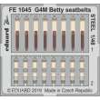 Eduard Accessories FE1045 - G4M Betty seatbelts STEEL for Tamiya in 1:48