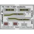 Eduard Accessories FE1199 - F-84F seatbelts STEEL 1/48 for KINETIC in 1:48