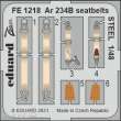 Eduard Accessories FE1218 - Ar 234B seatbelts STEEL 1/48 HASEGAWA/HOBBY 2000 in 1:48