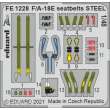 Eduard Accessories FE1228 - F/A-18E seatbelts STEEL for HOBBY BOSS in 1:48