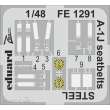 Eduard Accessories FE1291 - 1:48 A-1J seatbelts STEEL