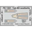 Eduard Accessories FE1301 - 1:48 Yak-9D seatbelts STEEL