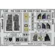 Eduard Accessories FE1330 - 1:48 F-16C Block 42 from 2006 1/48 for KINETIC