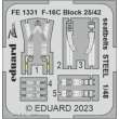 Eduard Accessories FE1331 - 1:48 F-16C Block 25/42 seatbelts STEEL 1/48 for KINETIC