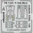 Eduard Accessories FE1335 - 1:48 F-16A MLU seatbelts STEEL 1/48 KINETIC