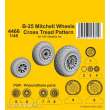 CMK 4466 - 1:48 B-25 Mitchell Wheels/ Cross Tread Pattern 1/48 / for HK kit