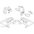 CMK 129-4265 - 1:48 Spitfire Mk.I Control surfaces set (TAM)