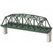 Rokuhan 7297043 - Kastenbrücke 2-gleisig 220 mm, dunkelgrün - ohne Gleis