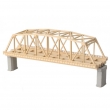 Rokuhan 7297044 - Kastenbrücke 2-gleisig, 220 mm, beige, ohne Gleis