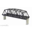 Rokuhan 7297094 - Kastenbrücke 2-gleisig 220 mm, schwarz ohne Gleis