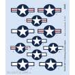 Eduard Accessories D48102 - 1:48 F-6 Mustang national insignia for EDUARD