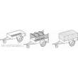 CMK 129-8041 - 1:48 WWII US Cargo Trailer Ben Hur