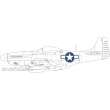 Eduard Accessories EX954 - 1:48 P-51D national insignia 1/48 EDUARD