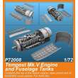 CMK 129-P72008 - 1:72 Tempest Mk.V Engine and Fuselage Tanks 1/72 for Airfix kit