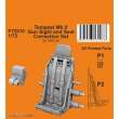 CMK 129-P72010 - 1:72 Tempest Mk.V Gun Sight and Seat Correction Set 1/72 for Airfix kit