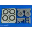 Aires 2227 - 1:32 A1H Skyraider wheels & paint masks for Trumpeter