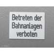 Heyn 7519 - Betreten der Bahnanlagen verboten