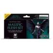 Vallejo 774102 - Farb-Set, Malefic Flesh, 8 x 17 ml