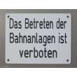 Heyn 7754 - Betreten der Bahnanlagen verboten